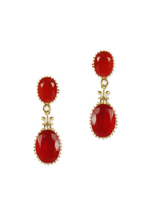 red metal casual earrings - 11807479 - Very Small Image - 1