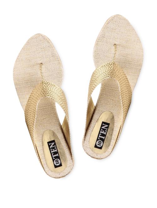 Gold jute wedge - 1180916 - Very Small Image - 1