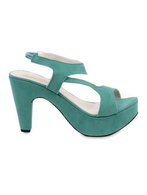 Green suede sandals - 1180941 - Very Small Image - 1