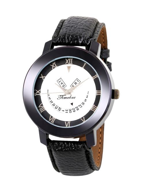 Timebre Smile Ivory Day&Date Men's Casual Analog Watch - 11809761 - Very Small Image - 1