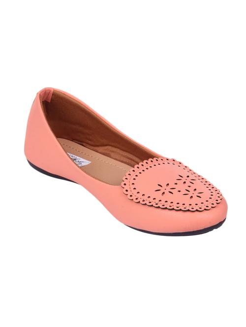 pink leatherette cutwork ballerina - 11809785 - Very Small Image - 1