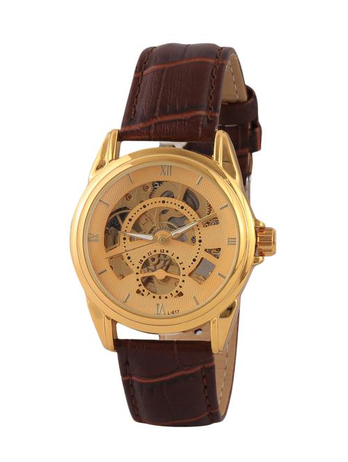 Timebre Golden Antiquity Skeleton Automatic Watch - 11817311 - Very Small Image - 1