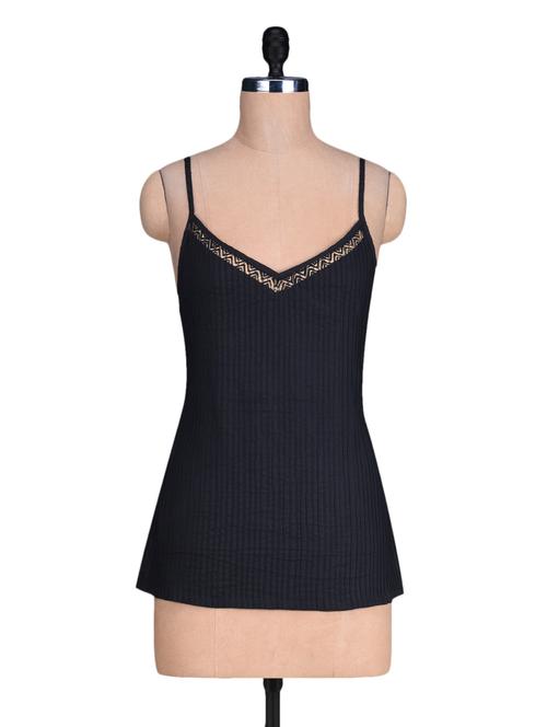 sleeveless solid yellow color top - 1182198 - Very Small Image - 1