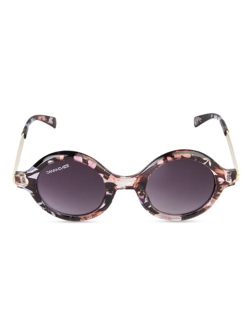black printed round uv protected sunglasses - 1182344 - Very Small Image - 1