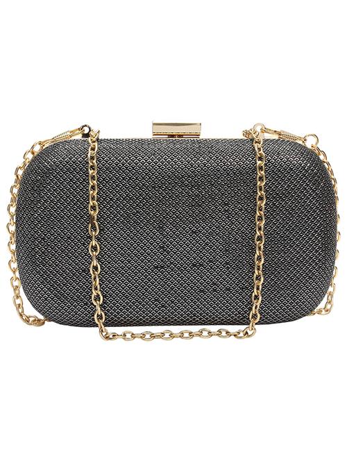 black leatherette minaudiere - 11828280 - Very Small Image - 1