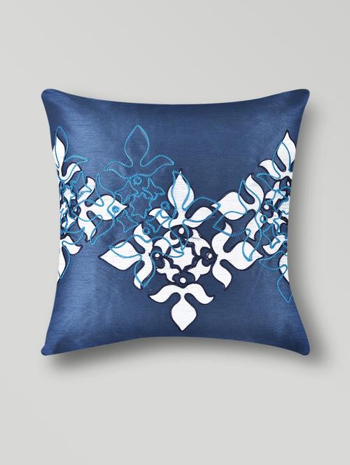 navy blue polyester printed cushion cover - 1183035 - Very Small Image - 1