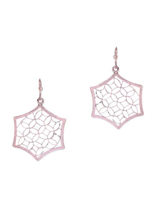 silver metal drop earring - 11831815 - Very Small Image - 1