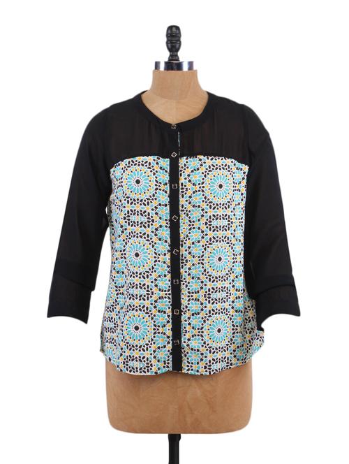 printed long sleeve top - 1183191 - Very Small Image - 1