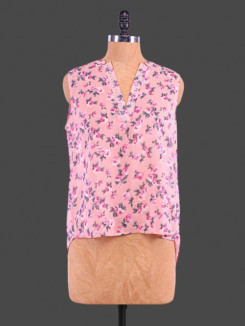 pink printed sequin worked top - 1183257 - Very Small Image - 1