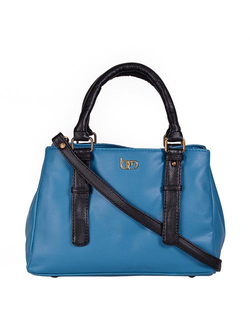 blue leatherette handbag - 11835008 - Very Small Image - 1