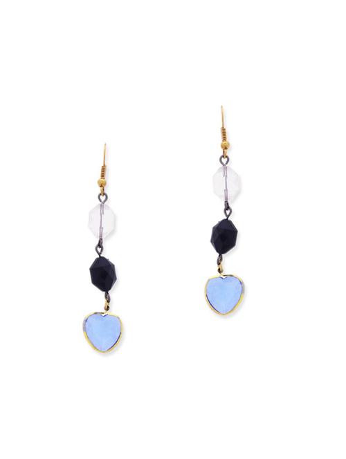 blue metal drop earring - 11835252 - Very Small Image - 1