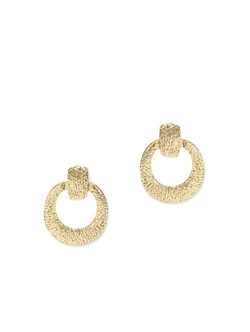 gold metal drop earring - 11835298 - Very Small Image - 1
