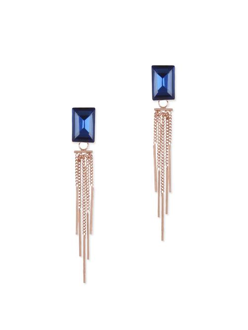 gold metal drop earring - 11835338 - Very Small Image - 1