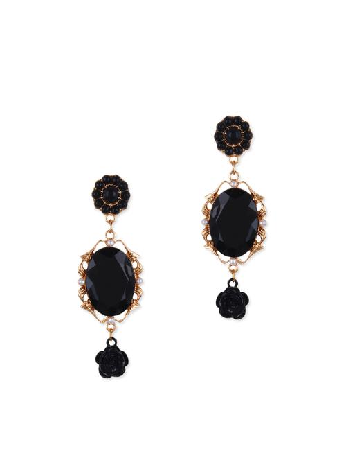 black metal drop earring - 11835345 - Very Small Image - 1