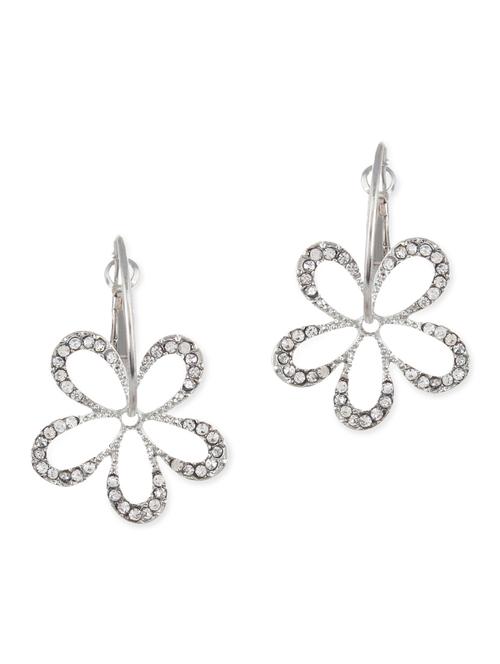 silver metal hoop earring - 11835349 - Very Small Image - 1