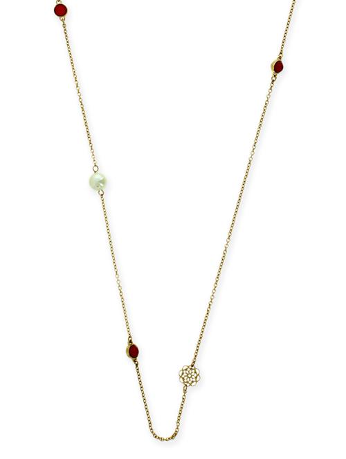 pink metal long necklace - 11835395 - Very Small Image - 1