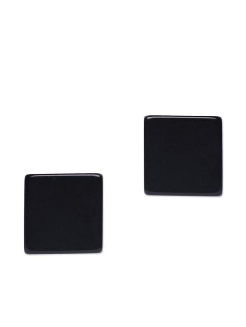 black strips double side metallic earrings - 1185661 - Very Small Image - 1