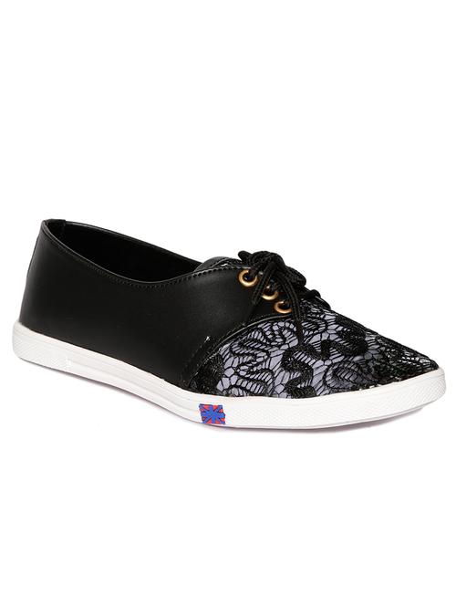 black faux leather sneakers - 11856863 - Very Small Image - 1