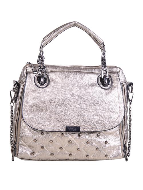 silver embellished leatherette handbag - 11856898 - Very Small Image - 1