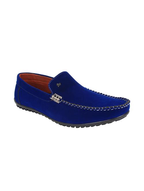 royal blue faux leather loafers - 11857396 - Very Small Image - 1