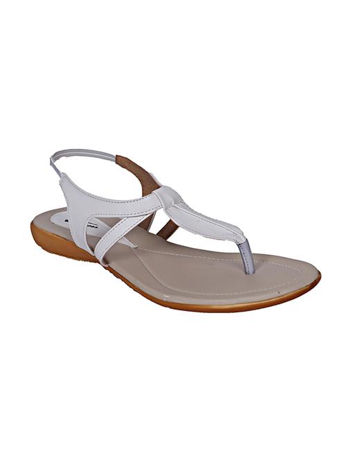 solid white leatherette sandal - 11857633 - Very Small Image - 1