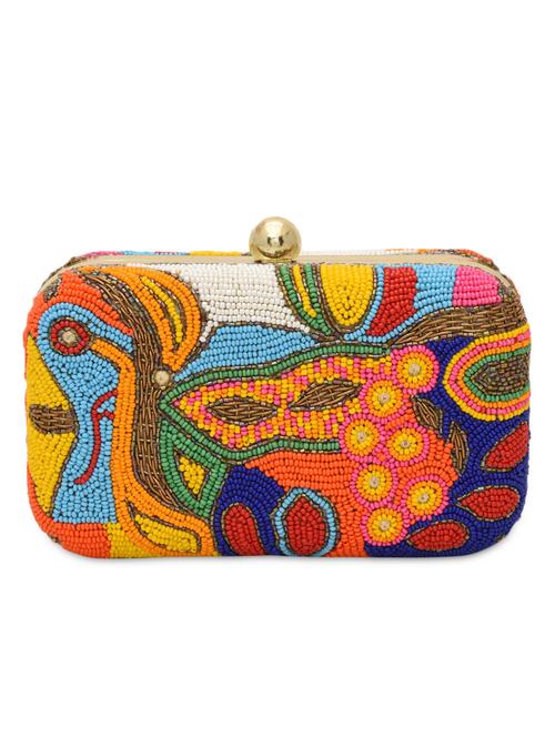 multicolored beaded box clutch - 1185991 - Very Small Image - 1