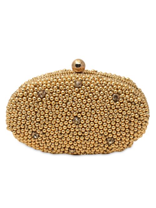 gold beaded box clutch - 1186010 - Very Small Image - 1
