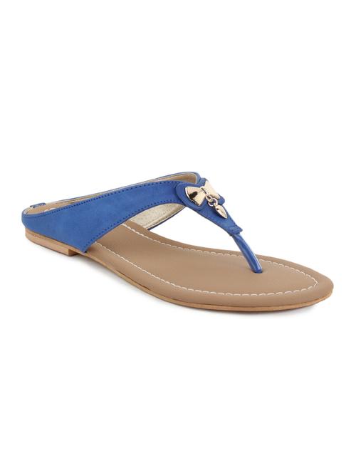 blue suede toe separator sandals - 11869338 - Very Small Image - 1