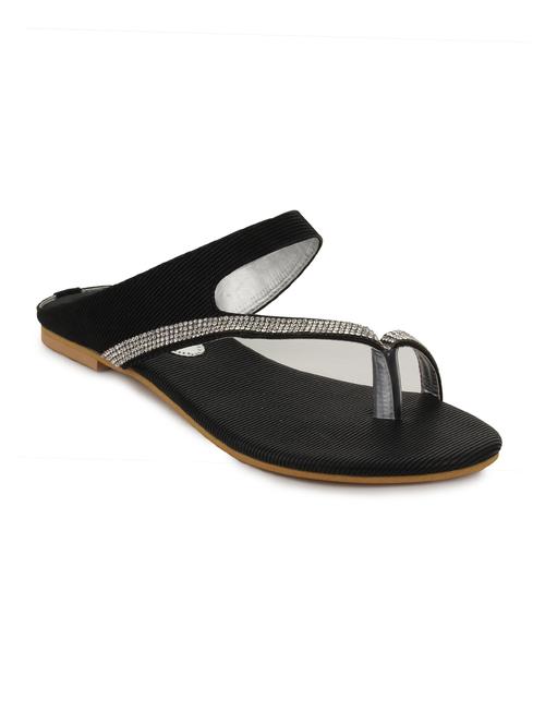 black suede one toe sandals - 11869350 - Very Small Image - 1