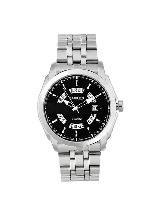 laurels aristocrat 5 analog black dial men's watch - lo-ast-502 - 11873909 - Very Small Image - 1