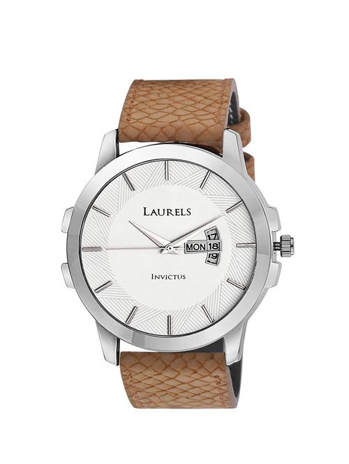 laurels invictius 6 analog white dial men's watch - lo-inc-601 - 11874033 - Very Small Image - 1