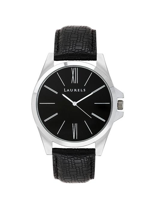 laurels opus analog black dial men's watch - lo-om-0202 - 11874102 - Very Small Image - 1