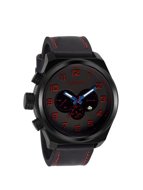 laurels large red dial raider day a date men's watch (lo-rdr-100202) - 11874151 - Very Small Image - 1