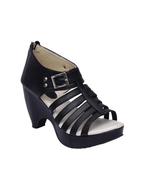 black patent leather sandals - 11874247 - Very Small Image - 1