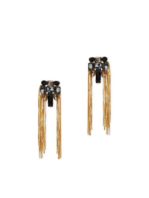 black & grey stone earrings - 11875397 - Very Small Image - 1