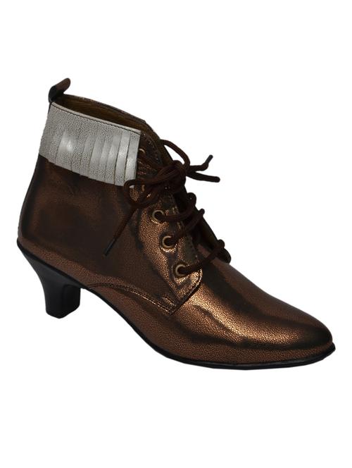 copper lace up ankle boot - 11875428 - Very Small Image - 1