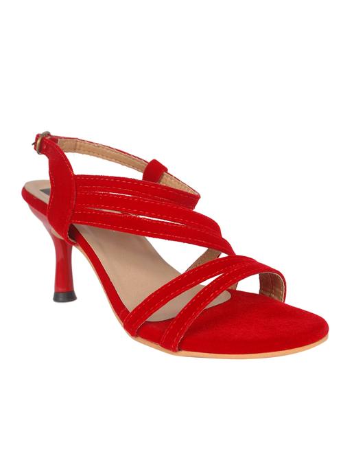 red back strap heeled sandal - 11876465 - Very Small Image - 1
