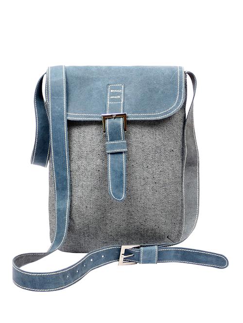 grey jute sling bag - 11877584 - Very Small Image - 1