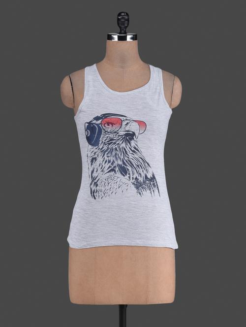 owl printed racerback t-shirt - 1188074 - Very Small Image - 1