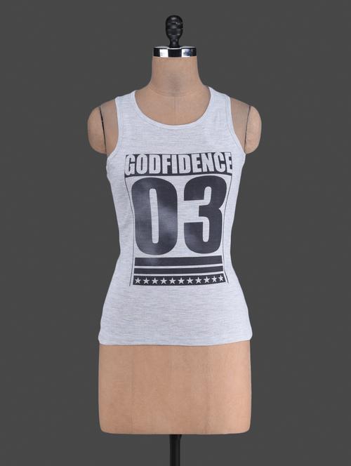 "03" printed racerback t-shirt - 1188080 - Very Small Image - 1