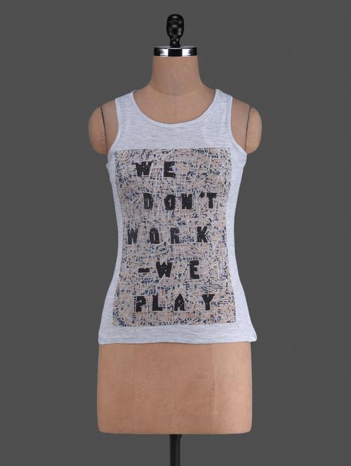 printed racerback t-shirt - 1188088 - Very Small Image - 1