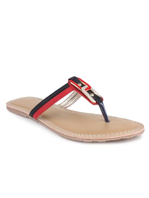 red suede toe separator sandals - 11899819 - Very Small Image - 1