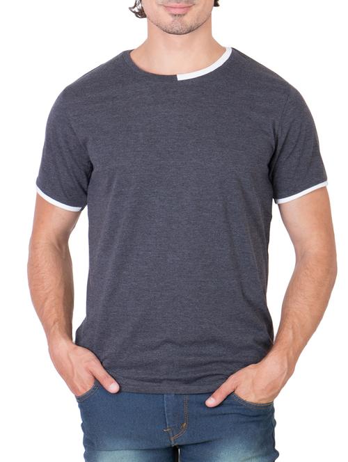 grey solid t-shirt - 11900648 - Very Small Image - 1