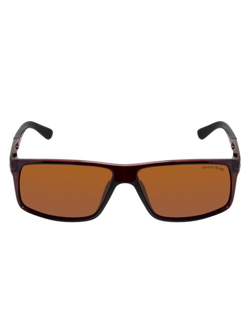 david blake brown rectangular polarised sunglass - 11900861 - Very Small Image - 1