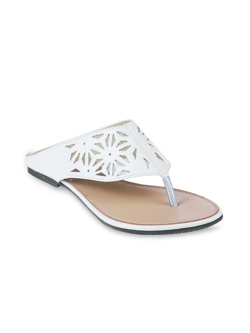 white faux leather sandal - 11901524 - Very Small Image - 1