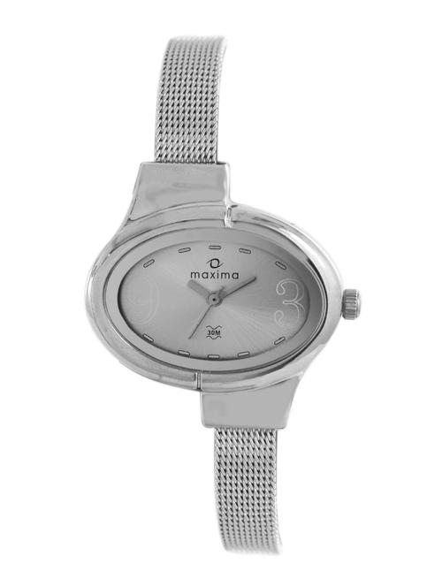maxima silver analog watch for women - 11902883 - Very Small Image - 1