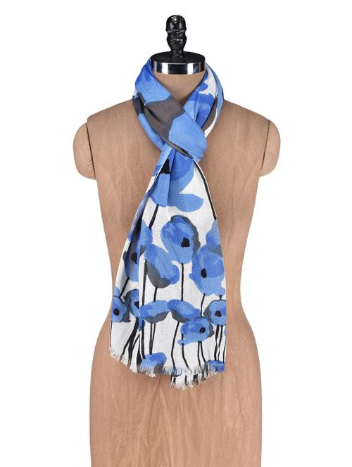 blue surf printed scarf - 1190493 - Very Small Image - 1
