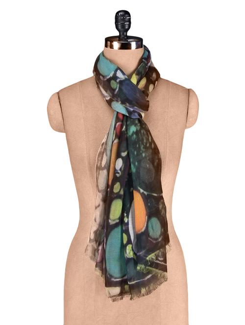 multicolour digital printed pebble scarf - 1190525 - Very Small Image - 1