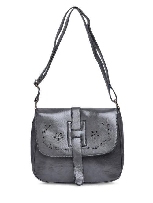 grey faux leather sling bag - 1190628 - Very Small Image - 1
