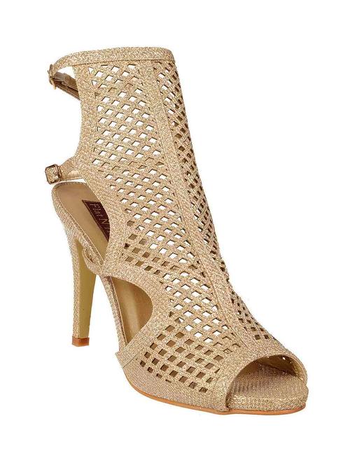gold leatherette gladiators sandals - 11906960 - Very Small Image - 1